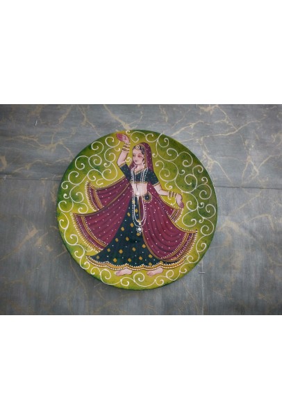 Wooden Wall Decor Plate - Multicolor Wooden Wall Decor Plate - Multicolor